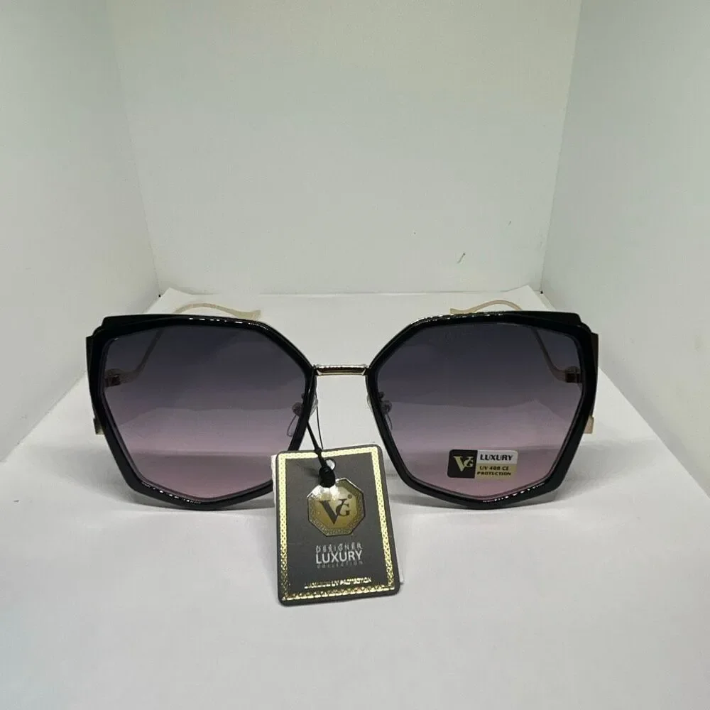 VG Luxury Geometric Oversized Fashion Sunglasses UV400 Designer Style New